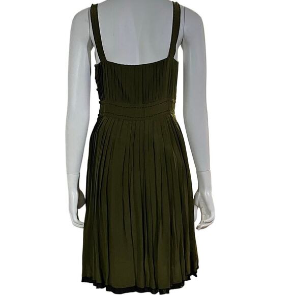 Project Alabama Womens Pleated Sleeveless Silk Dress Size 6 - Picture 5 of 9